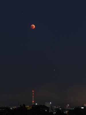 Krvava Luna nad Ljubljano